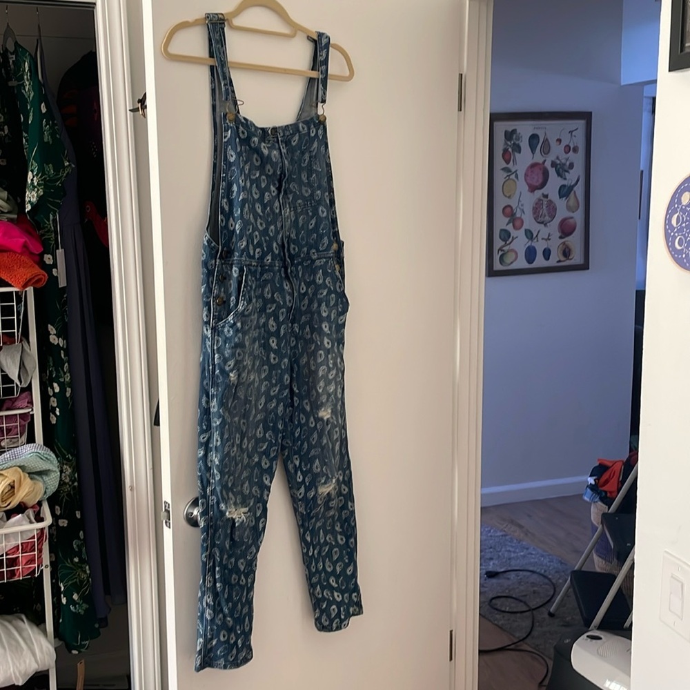 current/elliott ranchhand overalls in all over paisley